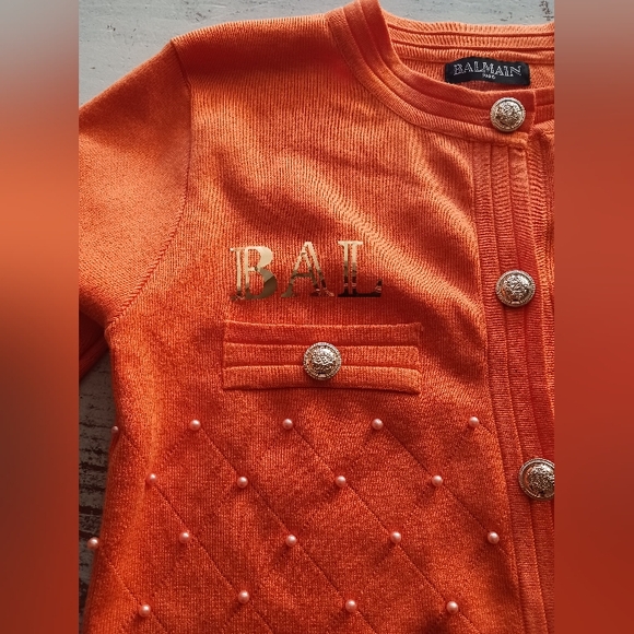 Balmain Orange Sweater - Picture 5 of 7